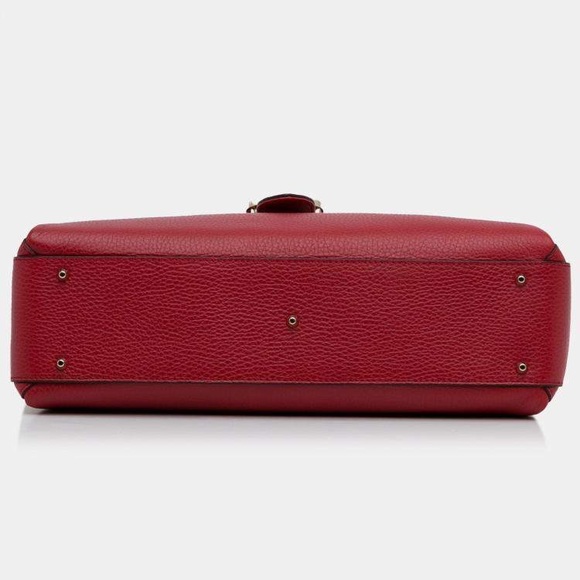 GUCCI Red Leather Shoulder Bag - Picture 3 of 8